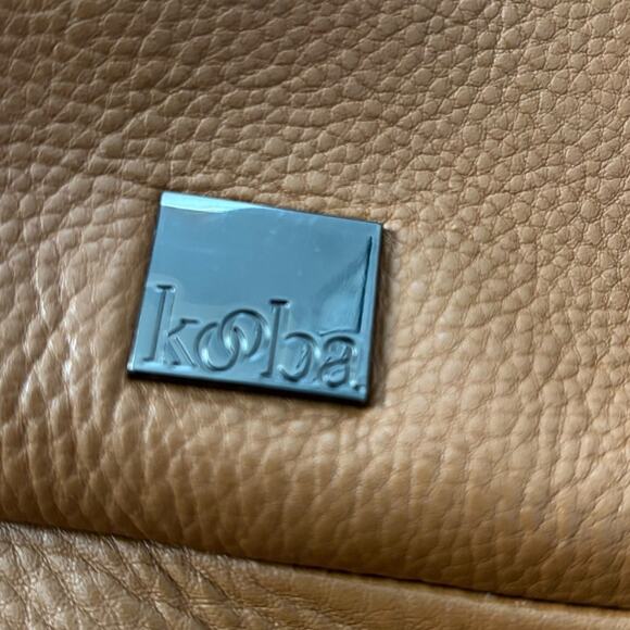 Kooba Cayman Leather Backpack Tan - Picture 8 of 10